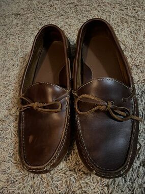Cole Haan Brown Leather Slip-On Driving Loafers
